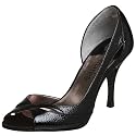 Charles by Charles David Women's Curvation Peep Toe Sandal,Black,8 M US