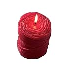 Tag Red Spool Shaped Candle