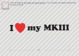 I Love my MKIII - Toyota Supra - Sticker - Decal - Die Cut