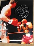 ROWDY RODDY PIPER AUTOGRAPHED 16X20 BOXING MR. T (WRESTLING)