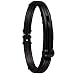 Stainless Steel Men's Invicta Elements Black Cuff Bracelet