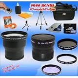 Professional Tokina 3x Telephoto & 0.22X Ultra Fisheye Wide Angle Lens + 2GB MEGA Kit for Fuji Finepix S5700 S700