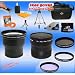 Professional Tokina 3x Telephoto & 0.22X Ultra Fisheye Wide Angle Lens + 2GB MEGA Kit for Fuji Finepix S5700 S700