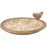 Esschert Design USA Ceramic Birdbath-Green White by Esschert Design USA
