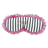 Bombay Duck Embroidered Black Lavender Filled Eye Mask