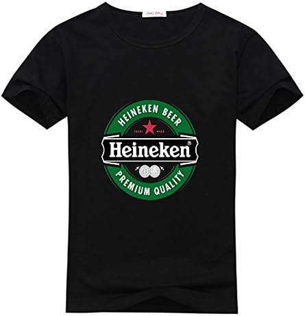 heineken men's Crew Neck Tee shirt Black XX-Large
