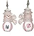 New York Yankees MLB Snowman Baseball Earrings (1