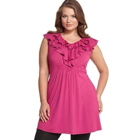 Buy Alfani Plus Size Top, Sleeveless Ruffled Tunic