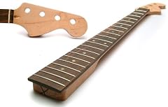 Maple Precision Bass Guitar Neck: 21 Fret Replacement neck with Rosewood fingerboard