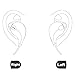 Apekx Wireless 4.1 Bluetooth Stereo Sweatproof In-Ear Lightweight Headphones, Earbuds, Earphones, Headset for Sports / Running / Jogging / Gym with Mic (007 Black)