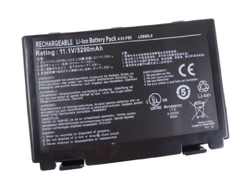 Laptop Battery for ASUS K50IN K60 K61 K6C11 K70 K70IC, Battery Part Number: 90-NVD1B1000Y, A32-F52
