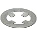 Zinc Plt Steel Self-Lock Ext Retaining Ring, 1/8" Shaft OD x .010" Th x .325" OD (Pack of 100)
