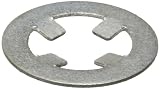 Zinc Plt Steel Self-Lock Ext Retaining Ring, 1/8 Shaft OD x .010 Th x .325 OD (Pack of 100)