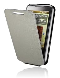 elago Genuine Leather Flip Case for Samsung Omnia i910 - Silver
