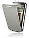 elago Genuine Leather Flip Case for Samsung Omnia i910 - Silver
