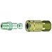 Tru-Flate 13-101 Coupler/Plug Set 1/4" Female NPT Coupler And 1/4" Male NPT Plug