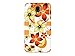 Galaxy S4 Case, S4 Case - ULAK 3 in 1 Hybrid High Impact Case for Samsung Galaxy S4 i9500 and Hard plastic +Screen Protector and Stylus (Flower- Orange)