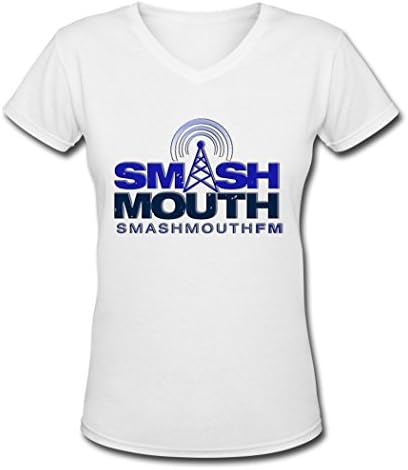CZR fashion girl's Smash Mouth fashion shirt women's t shirt White L