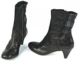 Manas Design Stiefeletten Leder schwarz 200034, Groesse:38.0