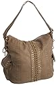 Dune Pyramid Hobo Bag Taupe