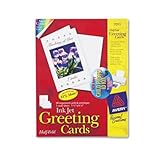 AVERY-DENNISON / Personal creations ink jet white 1/2-fold cards/envs., 5-1/2 x 8-1/2, 20/box / AVE3265 / Sold as 1 Box / Mfr Part # 3265 \*/ Personal creations ink jet white 1/2-fold cards/envs., 5-1