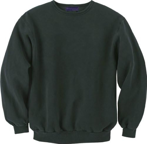 Unisex 100% Cotton Crewneck Sweatshirt Black Medium