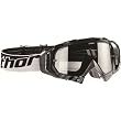 Thor MX Hero Wrap Adult Dirt Bike Motorcycle Goggles w/ Free B&F Heart Sticker Bundle - Black/White