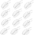 12 Clear Acrylic Plastic Kitchen Scoops Wedding Candy Dessert Buffet Scoops