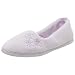 Dearfoams Women's Closed Back Slipper with Embroidery,Lavender,8 M