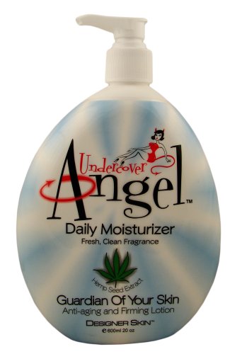 HealthPersonalCare: Undercover Angel, Designer Skin, After Tan /4 Daily Moisturizer Anti aging and Skin Firming Lotion with Hemp Seed Extract for Men and Women e600ml 20 oz.