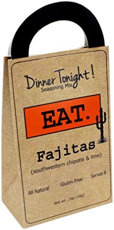Dinner Tonight Fajitas Seasoning Mix - All Natural Gluten Free Serves 8 (.7 Oz)