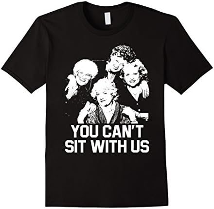 Men's You Can't Sit With Us T-Shirt Large Black