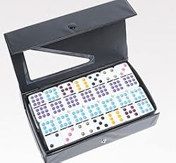 Jumbo D-9 Color Dots W/Spinner - Dominoes Double 9