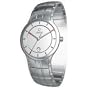 Obaku Harmony Mens Titan Glass Watch - Silver Band / White Face - V101GCASCS-016
