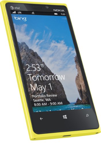 Nokia Lumia 920 4G Windows Phone, Yellow (AT&T)
