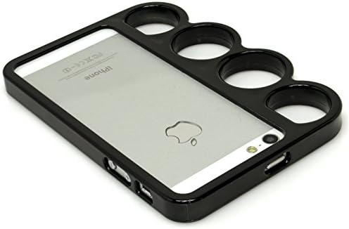 iPhone 5 Case, Bastex Hard Black Knuckles Design Case for Apple iPhone 5, 5s