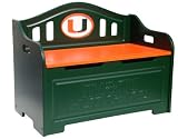 University of Miami Hurricanes Kids Furniture Storage Toy Bench