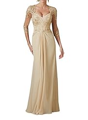 Plus Size Applique Beaded Lace Long Sleeves Evening Dress/Mother-of-the-Bride Dress/Prom Dress 