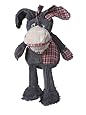 Multipet`s Plaidimal Plush Dog Toys with Soft Bodies and Plaid Patches, Donkey