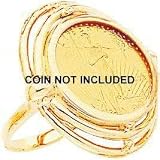 41oN6TlXjYL. SL160  14K Gold 1/10oz American Eagle Coin Ring Sz 6