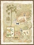 Exotic Shores I, Maps of The Middle East Art Poster Print, 18x24