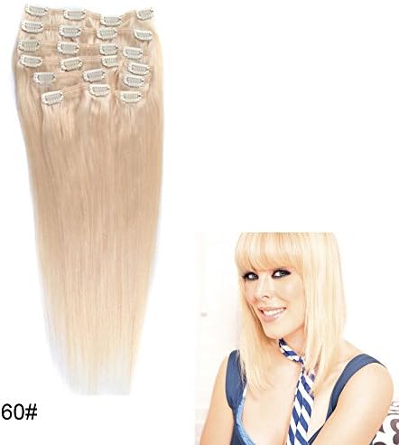 26'' 160g 60# Color Women Hiqh Quality Clip in Hair Extensions Wigs 10pcs/set