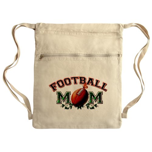 Messenger Bag Sack Pack Khaki Football Mom with Ivy