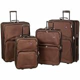 Chocolate American Tourister Baltic Collection 4-Piece Expandable Luggage Set
