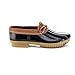 Axny Dylan-10 Women's Two Tone Bow Accents Slip-On Rain Loafer Flat Duck Shoes
