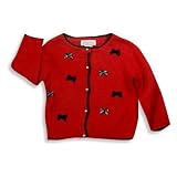 Hartstrings - Girls Sweater, Red, Black (Size 5/6)