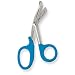 Stainless Steel Non Sterile Utility Serrated Scissor with Blue Coated Handle, 7-1/2" Length, For Single Use (Pack of 100)