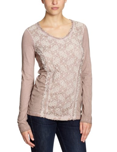 Oui Damen T-Shirt 26292, Gr. 40, Rosa (rose 3212) Preisvergleich