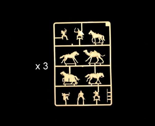 Ita0133a Mounted Arab Warriors -- 33 Pieces (6126) (25mm) 25 Mm Toy Figure Action War Military Plastic Model Soldier