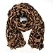 AllBueaty Fashion Women Ladies Brown Leopard Print Soft Long Stole Scarf Shawl Pashmina (A)